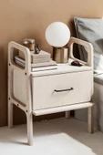 Woodesk  Gece, Ahşap, Çekmeceli Komodin, 50x65 - 1