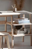 Woodesk  Cadenza Ahşap Çalışma Masası 180X50 Natural Renk CPT4634-180 - 5