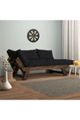 Woodesk  Adalar Modern Ceviz-siyah Renk Ahşap Kanepe Cpt8117-210 - 2