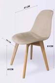 Woodesk  Dallas Ağaç Ayaklı, Bej Renk Sandalye Snd3021-bej - 5