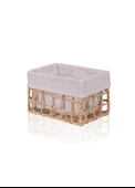 The Mia Braid Hasır Organizer Sepet Naturel 22x14x13 cm SPT0094 - 2
