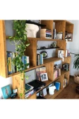 Woodesk  Yonca Masif Ağaç Tik Renk 200x200 Cm Kitaplık - 2