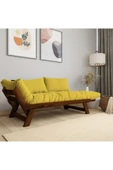 Woodesk  Adalar Masif Ceviz-sarı Renk 2li Kanepe Cpt8166-210 - 2