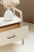 Woodesk  Tale, Ahşap, Çekmeceli Natural Renk, 75x65, Komodin, Cpt4769-75 - 4