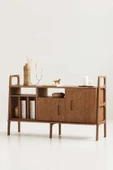 Woodesk  Roble, Ahşap, Dolap Ve Konsol, 140x90, Tik Renk, Cpt4716-140 - 1