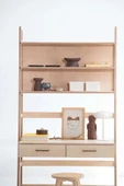 Woodesk  Cosmos Ahşap Çalışma Masası Ve Kitaplık, 190x100 - 3