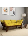 Woodesk  Adalar Masif Ceviz-sarı Renk 2li Kanepe Cpt8166-210 - 1