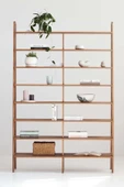 Woodesk  Presa, Ahşap Kitaplık Ve Raf Ünitesi, 190x140, Tik Renk, Cpt4765-190 - 2