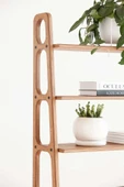 Woodesk  Presa, Ahşap Kitaplık Ve Raf Ünitesi, 190x140, Tik Renk, Cpt4765-190 - 4