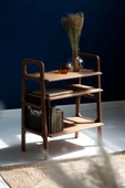 Woodesk  Brooklyn, Ahşap Kitaplık, 90x75, Tik Renk, Cpt4663-75 - 2