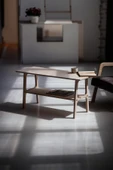 Woodesk  Puerta, Ahşap, Orta Sehpa, Coffe Table, 100x50, Ceviz Renk, Cpt4743-100 thumbnail 2