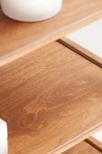 Woodesk  Presa, Ahşap Kitaplık Ve Raf Ünitesi, 190x140, Tik Renk, Cpt4765-190 - 7