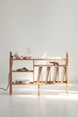 Woodesk  Legno, Ahşap Kitaplık Ve Raf Ünitesi, 120x90, Tik Renk, Cpt4694-120 - 2
