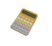 Runzon Renkli Hesap Makinesi Yuvarlak Uçlu 12 Hane Sarı RZ-822 - 2
