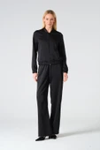 Bol paça beli lastikli pantalon - 1