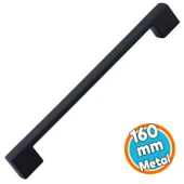 Kulp Siyah Mobilya Çekmece Mutfak Dolap Dolabı Kulpu Kulbu Kulpları 160 mm (SERT PLASTİK) thumbnail 1