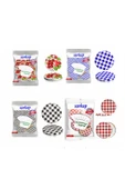 Sarkap 4 Paket 10'lu Hijyenik Poşetli Kavanoz Kapağı Seti 4 Desen 82 Mm Karışık Gönderim - 6