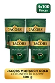 Jacobs Monarch Gold Granül Kahve 200 gram X 4 Adet - 1