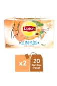 Lipton Bardak Poşet Çay  -Slim Plus Kayısılı 2'li Paket thumbnail 1