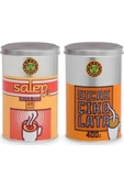 Kahve Dünyası Salep 400 gr Ve Sıcak Çikolata 400 gr Metal Kutu - 1
