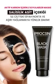 PROCSIN Siyah Nokta Giderici Aktif Kömürlü Siyah Maske 100ML - 3