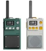WowKids W1A Çocuk Walkie Talkie 5 Km Green-Cream  AAA Pilli PmrTelsiz - 1