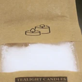 Toz Mum 250 Gr Dekoratif Mumu Kandil Hediyelik Fitilli Mumlar Şamdan Beyaz Kokusuz - 9