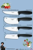 Eco Serisi Mutfak Bıçak Seti Et Ekmek Sebze Salata Pizza Börek Şef Bıçağı 4 Lü Set ( Mft-7124) thumbnail 2