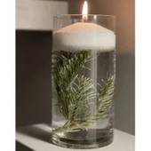 Toz Mum 250 Gr Dekoratif Mumu Kandil Hediyelik Fitilli Mumlar Şamdan Beyaz Kokusuz - 4