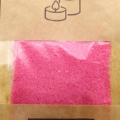 Toz Mum 250 Gr Dekoratif Mumu Kandil Hediyelik Fitilli Mumlar Şamdan Koyu Pembe Kokusuz - 5