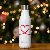 Les Artistes Paris Isı Yalıtımlı Çelik Termos Matara 500ml Love  Beyaz 500 ML thumbnail 10