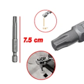 Mıknatıslı Torx T30 Bits Uç 75 mm 10'lu Set Kutulu Manyetik 1/4" Matkap Ucu Tork 7.5 cm Uzunluk - 2