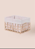 The Mia Braid Hasır Organizer Sepet Naturel 26x18x16 cm SPT 0093 - 1