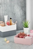 Orvila Orvila 2 Adet - Bölmeli Banyo Mutfak Makyaj Malzemeleri Düzenleyici Kat Kat Organizer Kutu - 1