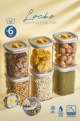 Orvila Orvila 6x Adet Şeffaf Locko Sızdırmaz Saklama Kabı 1,4LT & Erzak Kabı - 1