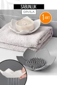 Orvila Orvila Elastik Lotus Kaydırmaz Katı Sabunluk Ve Süngerlik Silikon Banyo Düzenleyici - 1