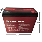 Yiğit Akü YGD12-24F A 12 V 24 Ah Jel Elektrikli Motosiklet Aküsü - 2025 - 2