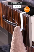 Orvila Orvila 6'lı Askı Çok Amaçlı Pratik Banyo Havlu Mutfak Bezi Kapı Arkası Düzenleyici - 1