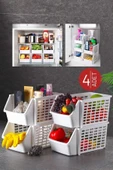 Orvila Orvila 4 Adet Üst Üste Geçebilen Çok Amaçlı Düzenleyici Organizer Büyük Boy - Beyaz - 1