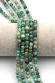 Zümrüt Doğal Taş Dizi 6 mm Fasetli Küre Kesim thumbnail 1