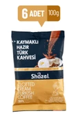 Shazel Kaymaklı Hazır Türk Kahvesi Özel Seri 100 G X 6 Adet (AROMALI) - 1