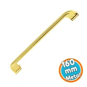 Mobilya Kulp Mutfak Dolabı Çekmece Dolap Kapak Kulpu Düz 160 Mm Kulbu Gold Altın Metal Kulpları thumbnail 1