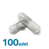 Orta Boy Şeffaf Boş İlaç Kapsülü 0'' 100 Adet-600mg Helal Sertifikalı - 2