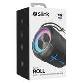 S-link SL-S79 Roll Gri 6W 1200mAh USB-TF-TWS-IPX5 Bluetooth Hoparlör thumbnail 2
