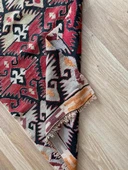 65x295 cm El Dokuma Türk Yolluk, Koç Boynuzlu ve Akrep Motifleri, Mükemmel Kondisyon, Benzersiz Bohem Ev Dekoru - 3