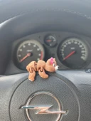 Sevimli Kurdeleli Ayı Torpido Süsü Dikiz Ayna Süsü thumbnail 3