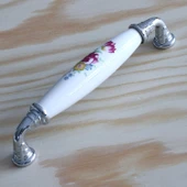 Mobilya Mutfak Çekmece Dolap Kapak Dolabı Kulbu Kulpu Kulpları Beyaz 128 Mm-12.8 Cm Gerçek Porselen thumbnail 2