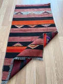 61x110 cm Küçük Çizgili Desen Kilim, El Dokuma Vintage Kilim, Ev ve Ofis için Harika Kilim, Benzersiz Ev Dekoru - 9