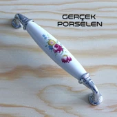 Mobilya Mutfak Çekmece Dolap Kapak Dolabı Kulbu Kulpu Kulpları Beyaz 128 Mm-12.8 Cm Gerçek Porselen thumbnail 5