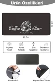 Valerine Life Barista Matı Sıvı Geçirmez Büyük Boy XXL Kahve Barı Espresso Kahve Makinesi Pad 40x90cm 27241224 - 2